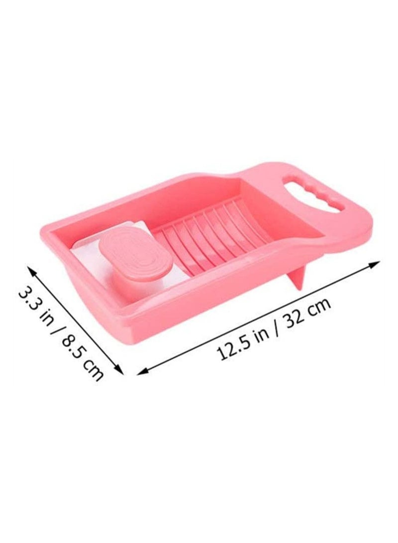 Y&D Clothes Washing Board, Mini Washboard Plastic Laundry Scrubbing Board Underwear Tool for Home Room - Image 4