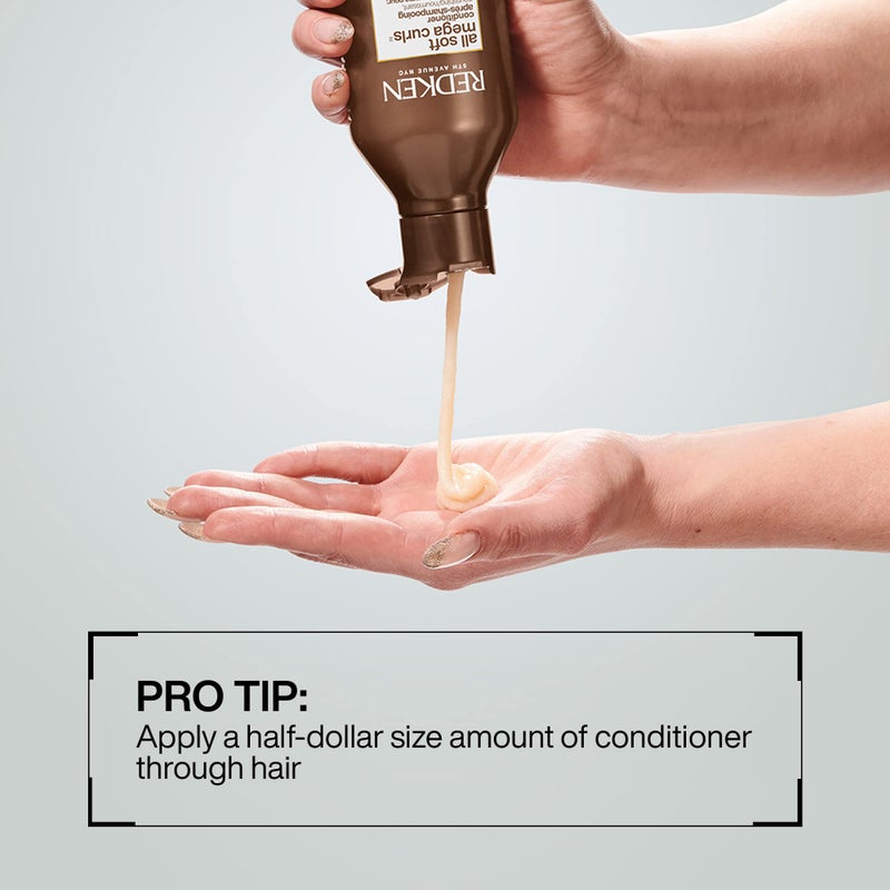 Redken All Soft Mega Curls Conditioner | For Extremely Dry Hair | For Curly & Coily Hair | Nourishes & Softens Severely Dry Hair | With Aloe Vera | 33.8 Fl Oz - Image 4