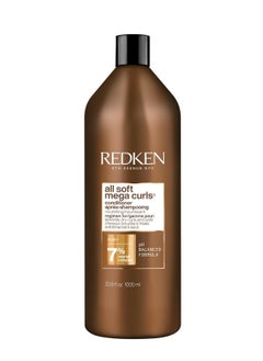 Redken All Soft Mega Curls Conditioner | For Extremely Dry Hair | For Curly & Coily Hair | Nourishes & Softens Severely Dry Hair | With Aloe Vera