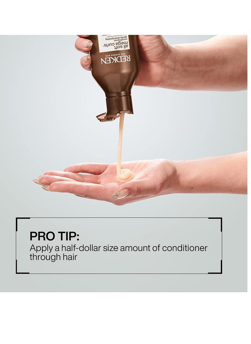 REDKEN - Redken All Soft Mega Curls Conditioner | For Extremely Dry Hair | For Curly & Coily Hair | Nourishes & Softens Severely Dry Hair | With Aloe Vera - Image 1