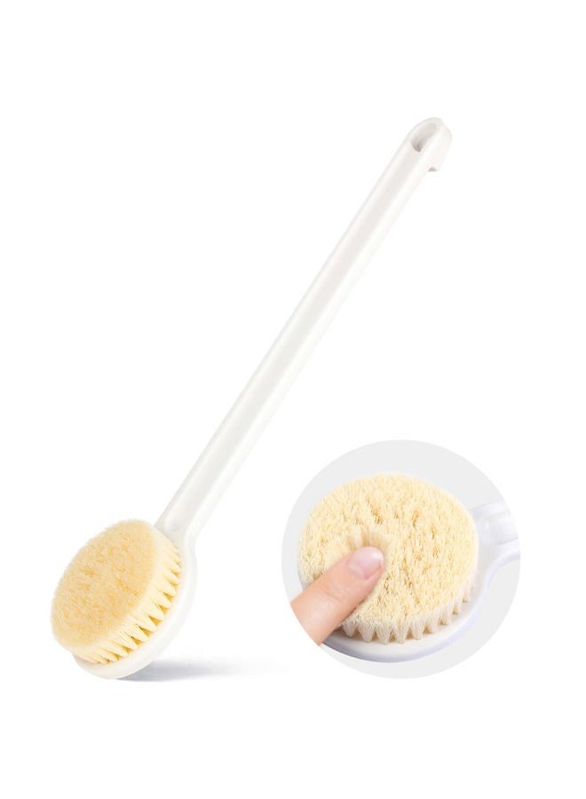 toolov Shower Brush with Soft Bristles, Long Handled Back Bcrubber for Shower,Body Exfoliator for Bath or Dry Brushing, for Men Women Elderly - Image 1