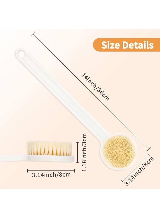 toolov Shower Brush with Soft Bristles, Long Handled Back Bcrubber for Shower,Body Exfoliator for Bath or Dry Brushing, for Men Women Elderly - Image 5