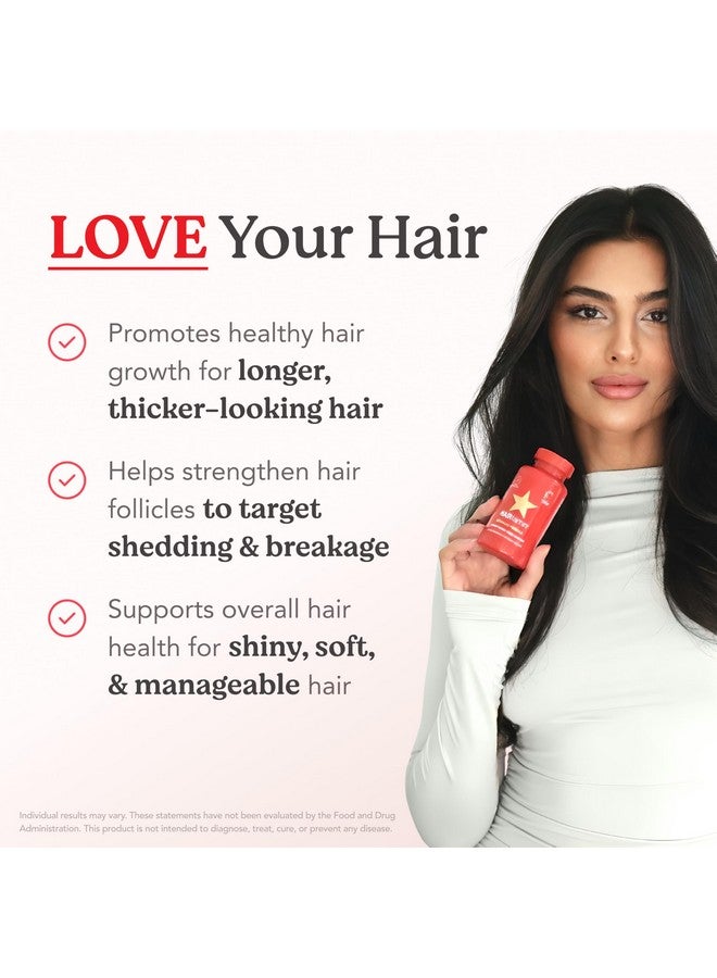 HAIRtamin Advanced Formula Hair Vitamins for Women & Men | Vegan 5000 Mcg Biotin Capsules Vitamin Supplement | Hair Skin and Nail Capsule Supplement to Promote Hair Growth & Thickness | 30 Count - Image 3