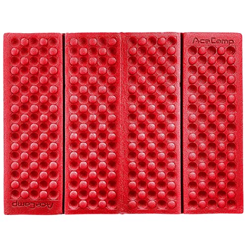 AceCamp Polyester 3940 Portable Lightweight Mini Waterproof Folding Mat, Foam Sitting Pad for Outdoor Activities, Foldable Kneeling and Seat Cushion for Comfort, Red - Image 2