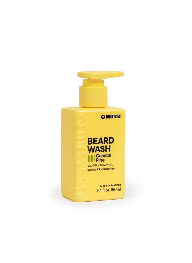 TOOLETRIES - - Hydrating Men’S Beard Wash - Coastal Pine Scent - Sulfate & Paraben Free - Moisturising With Jojoba & Argan Oil - 5.1 Fl Oz (150Ml) - Image 1