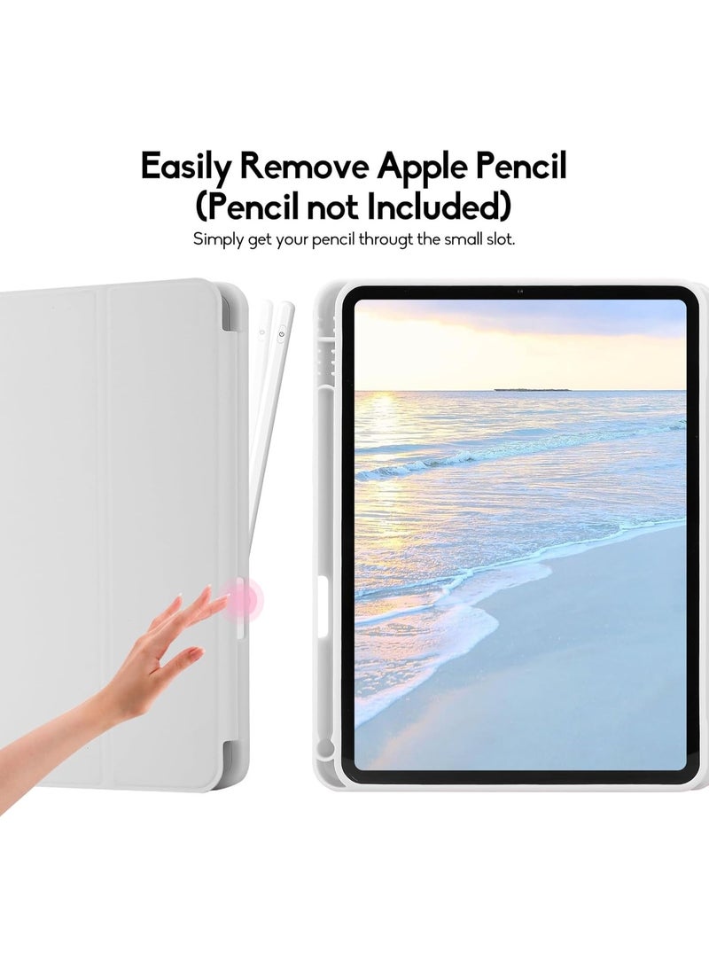 LEDIN IPad (A16) 11th Generation Case 11 Inch 2025, iPad 10th Generation Case 2022 10.9 Inch with Pencil Holder, Soft TPU Back Slim Smart Protective Trifold Stand Cover, Auto Wake/Sleep - Image 5