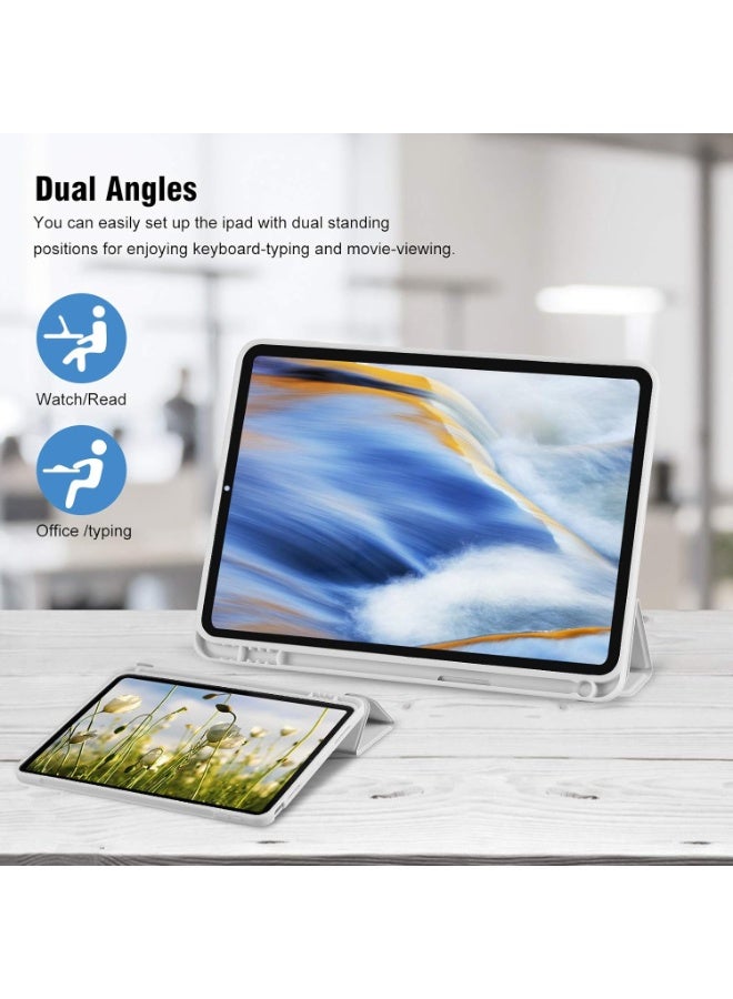 LEDIN IPad (A16) 11th Generation Case 11 Inch 2025, iPad 10th Generation Case 2022 10.9 Inch with Pencil Holder, Soft TPU Back Slim Smart Protective Trifold Stand Cover, Auto Wake/Sleep - Image 3