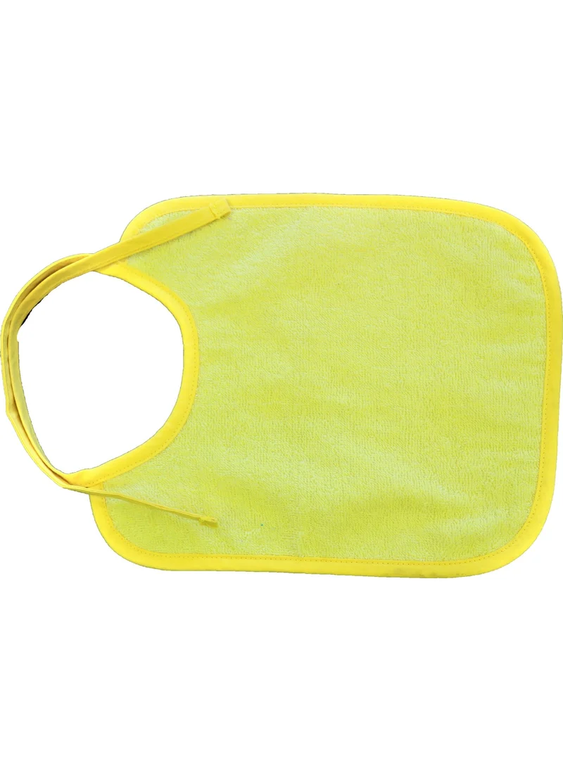 اندر هوم 100% Cotton, 24X30 Cm, Yellow Color, Curly Baby Food Bib