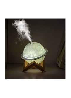 Generic JM SELLER Plastic 2 In 1 Moon Lamp Cool Mist Humidifiers Essential Oil Diffuser Aroma Air Humidifier With Led Night Light Colorful Change For Car,Office,Babies,Yellow,White  - Image 4