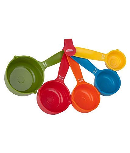 AASAVI AASAVI Plastic Measuring Cups and Spoon Set with Ring Holder 5 Pieces - Image 2