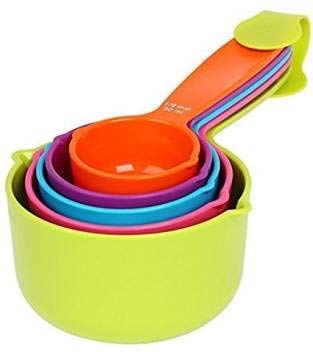 AASAVI AASAVI Plastic Measuring Cups and Spoon Set with Ring Holder 5 Pieces - Image 3