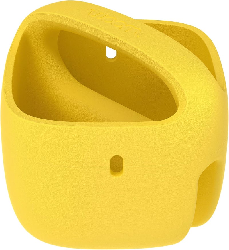woom POP Kids Bike Basket - Lightweight BPA-Free EVA Front Handlebar Basket in Banana Yellow - Image 3