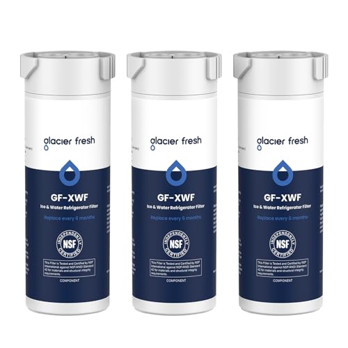 GLACIER FRESH XWF Replacement for GE XWF Refrigerator Water Filter Pack of 3 Not XWFE - Image 1