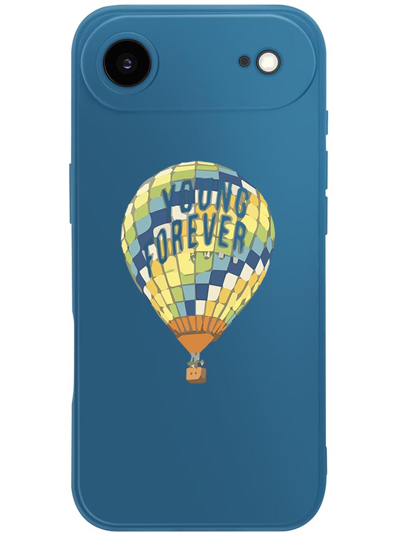 Theodor Protective Slim Fit Case Liquid Silicone Cover with Full Body Protection Anti-Scratch Shockproof Case For Apple iPhone 17 Air (Blue) Young forever-01 - Image 1