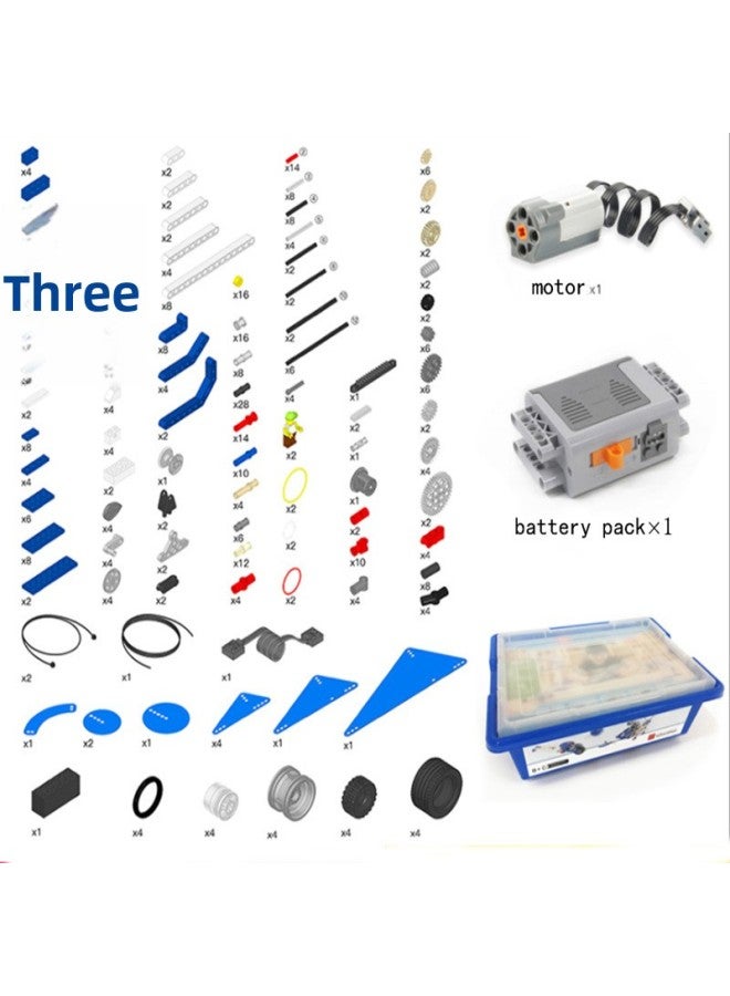 Children's Small Particle Building Blocks Compatible With Lego 9686 Mechanical Building Blocks Suit Varieble Engineering Science, Education And Technology Parts PE-Color:9686 (with Motor, Battery Box, Storage Box) Plus Instructions  - Image 5