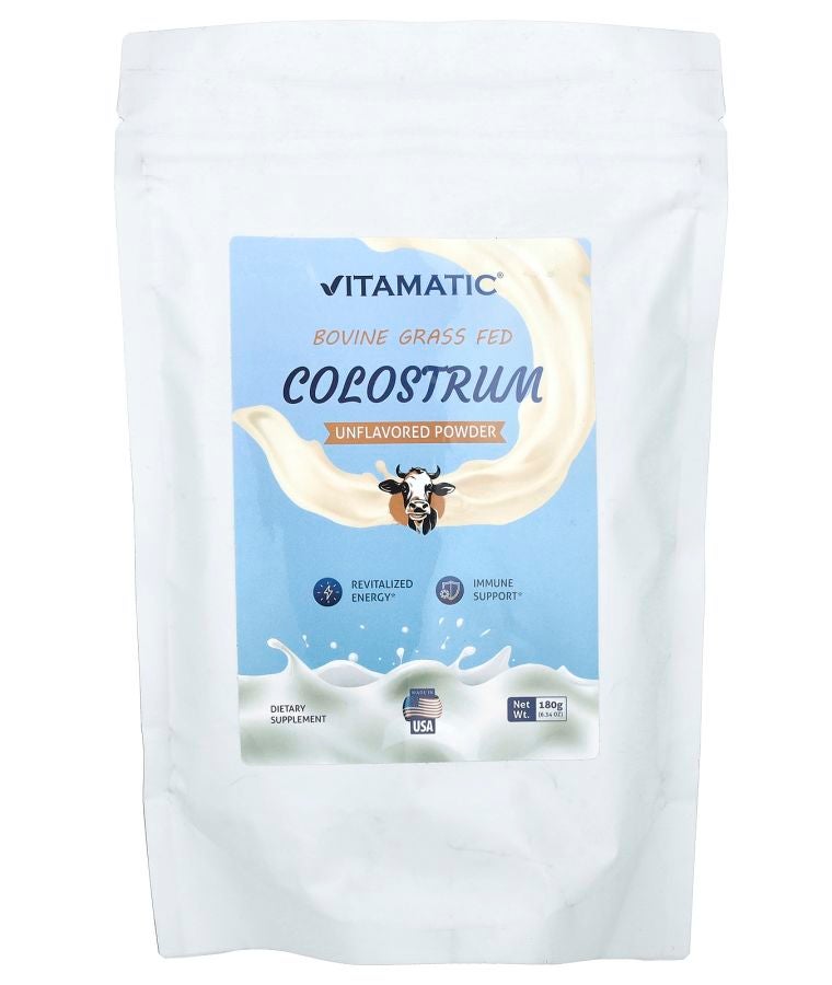 Vitamatic Bovine Grass Fed Colostrum Unflavored 6.34 oz (180 g)