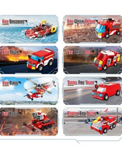KASTWAVE Fire Robot STEM Building Toys, 836 PCS Creative Construction Truck Blocks Toys, 35 in 1 STEM Educational Building Bricks City Fire Rescue Vehicles Kit Gift for Kids for Boys Age 6+ Year Old  - Image 4