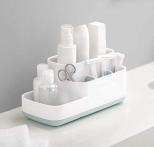 Dhairya Dhairya 5 Compartment Kitchen and Bathroom Caddy Storage Holder Stand Organizer Store Shelf Soy Cosmetics Toiletry Toothbrush for Wash Basin and Sink Soap Hand Wash Toothbrush Pack of 1  - Image 2