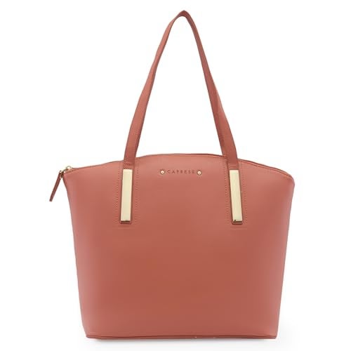 Caprese Viola Satchel Bag, Medium | Chic & Stylish Handbag for Women with Multiple Compartments | Secure Zip Closure | Perfect for Casual & Daily Use (Blush Pink) - Image 1