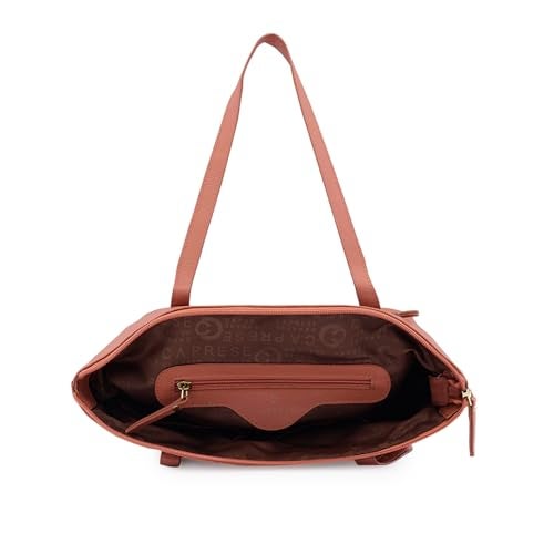 Caprese Viola Satchel Bag, Medium | Chic & Stylish Handbag for Women with Multiple Compartments | Secure Zip Closure | Perfect for Casual & Daily Use (Blush Pink) - Image 4
