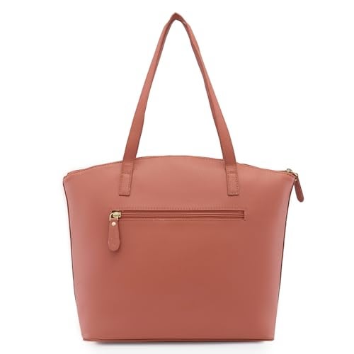 Caprese Viola Satchel Bag, Medium | Chic & Stylish Handbag for Women with Multiple Compartments | Secure Zip Closure | Perfect for Casual & Daily Use (Blush Pink) - Image 2
