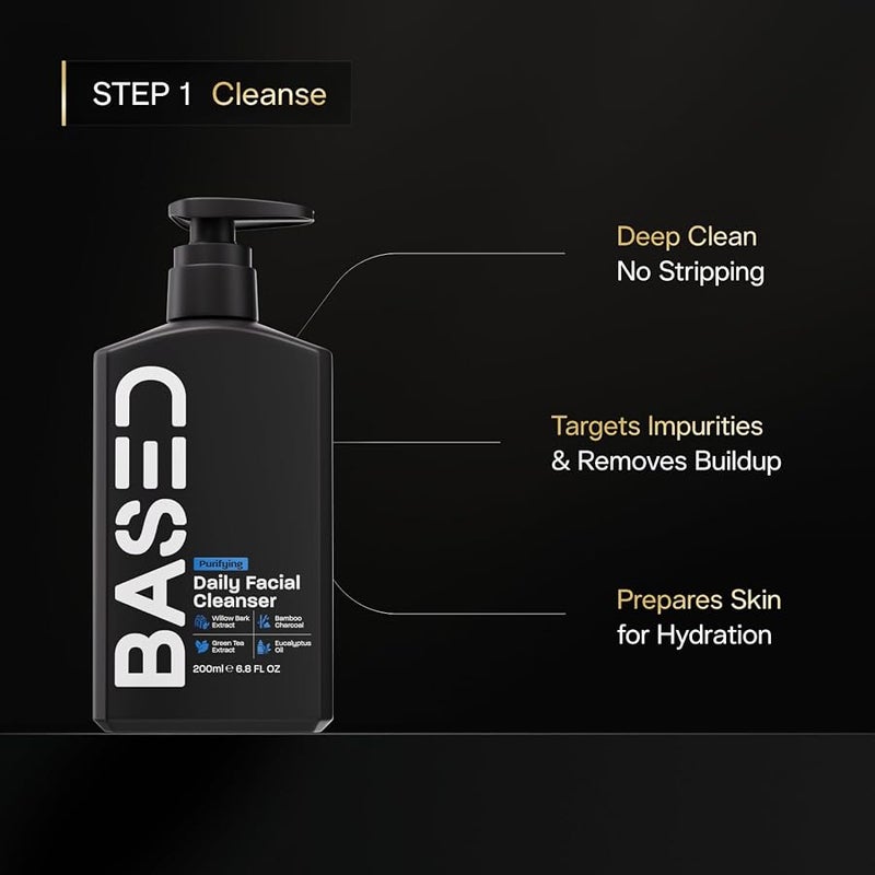 Based Bodyworks BASED Daily Skincare Duo | Purifying Face Wash + Restoring MoisturizButter | Built For All Skin Types | High-PButterformance Ingredients | Science-Backed Formula - Image 3