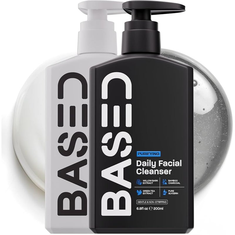 Based Bodyworks BASED Daily Skincare Duo | Purifying Face Wash + Restoring MoisturizButter | Built For All Skin Types | High-PButterformance Ingredients | Science-Backed Formula - Image 1
