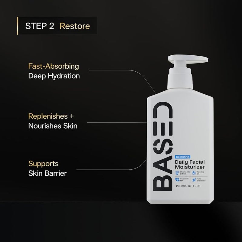 Based Bodyworks BASED Daily Skincare Duo | Purifying Face Wash + Restoring MoisturizButter | Built For All Skin Types | High-PButterformance Ingredients | Science-Backed Formula - Image 4