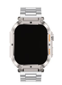 LIGE Smart Watch for Men Bluetooth Calling 1.95" AMOLED Screen Sport Fitness Tracker Waterproof Smartwatch for Android iOS with Silver Steel Band  - Image 2