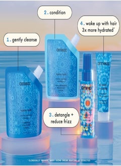 amika Amika Hydro Dream Hydration Routine Trial Set – Moisturizing and Nourishing Haircare Kit with Hyaluronic Acid and Squalane for Dry, Dehydrated Hair, Includes Shampoo, Conditioner & Leave-In Treatment – Travel-Friendly, Vegan & Cruelty-Free  - Image 2