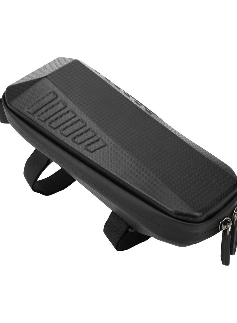 GGOOT Bike Storage Bag, Waterproof Bicycle Bag Front Beam Bag Bike Front Frame Bag Top Tube Handlebar Bag Cell Phone Holder Bag Cycling Pack Black - Image 3