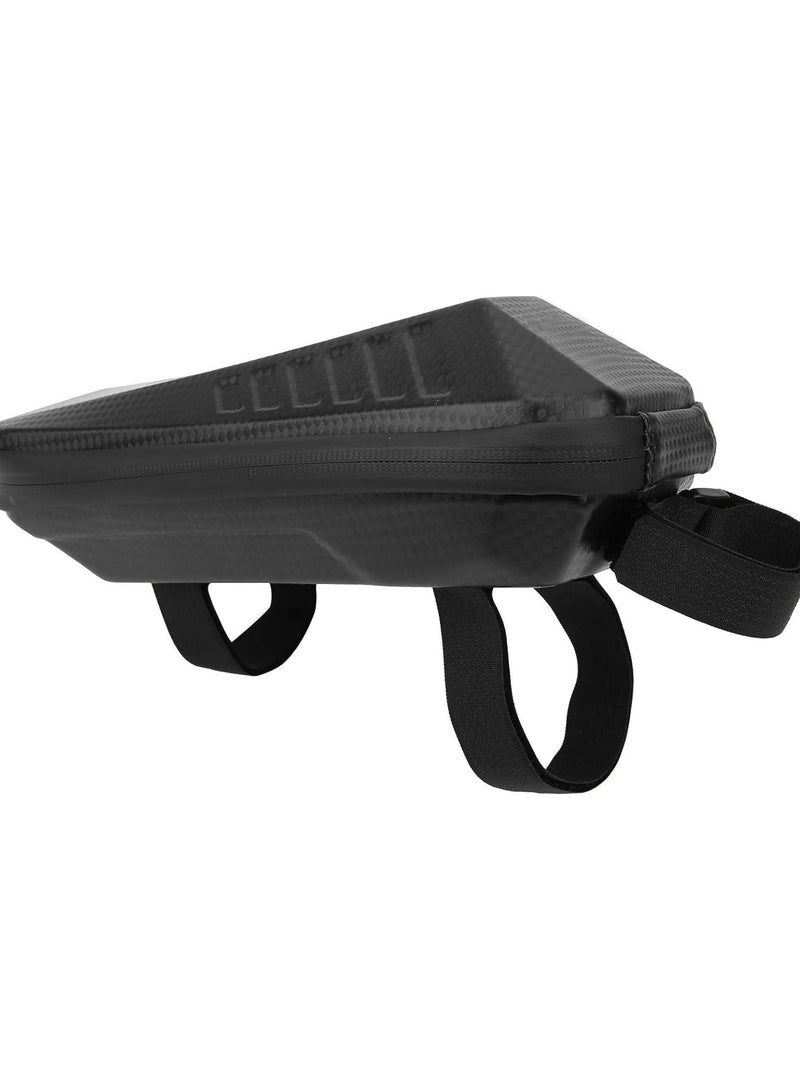 GGOOT Bike Storage Bag, Waterproof Bicycle Bag Front Beam Bag Bike Front Frame Bag Top Tube Handlebar Bag Cell Phone Holder Bag Cycling Pack Black - Image 2