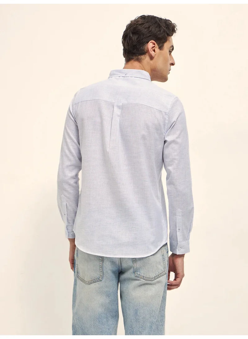 THE BEAR HOUSE  Men’s Long Sleeve Shirt – Classic, Comfortable and Stylish Essential for Work, Travel or Casual Outings for Men | Best Price UAE