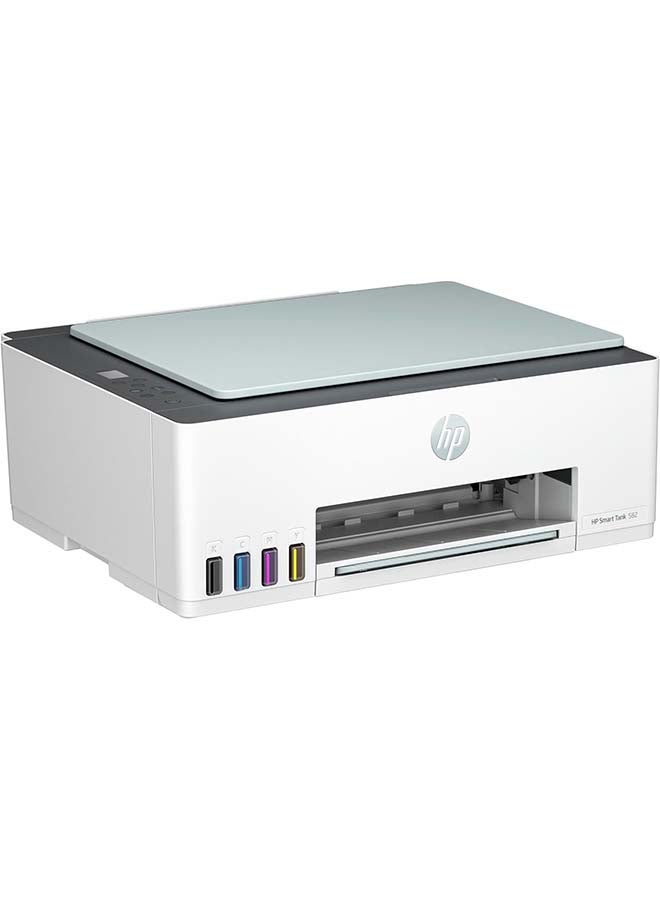HP Smart Tank 582 Wireless All-in-One Printer, Print, Scan, Copy; Up to 18,000 black or 6,000 color pages - [4A8D6A] Eucalyptus - Image 1