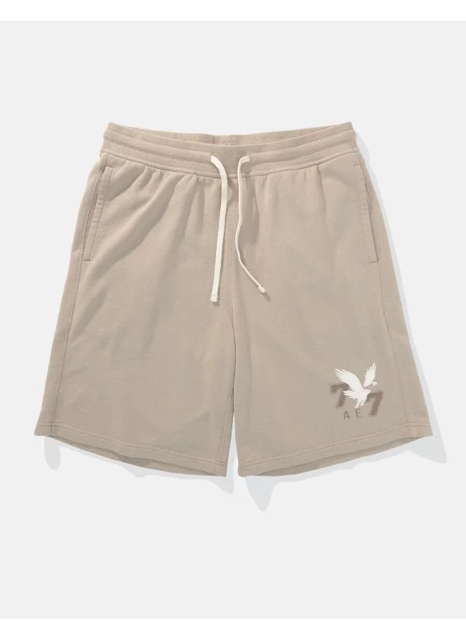 American Eagle Fleece Graphic Sweat Short