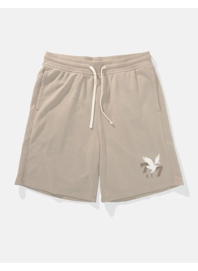 American Eagle Fleece Graphic Sweat Short