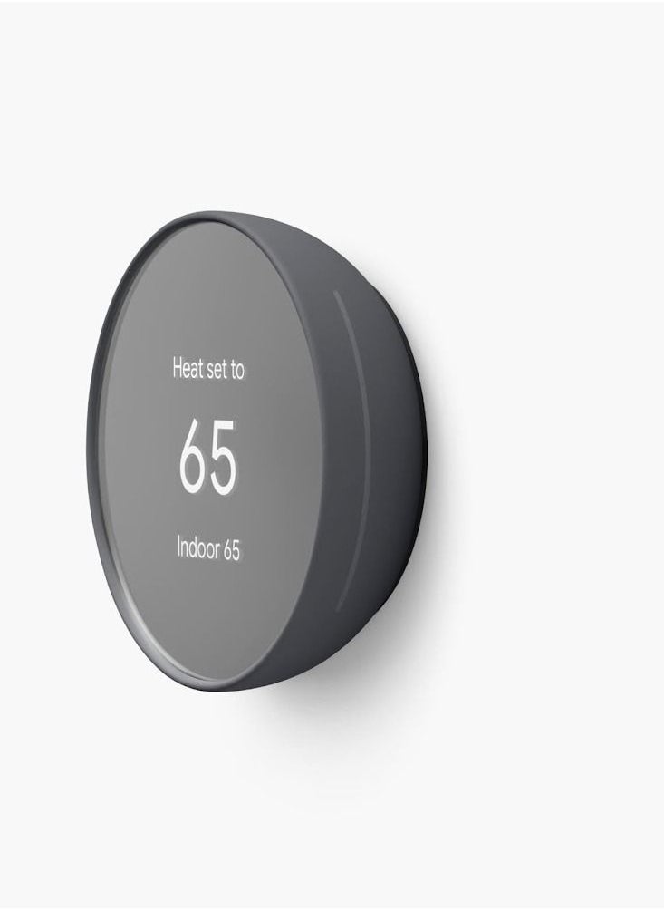 Google Nest 4th Gen Programmable Smart Wi-Fi Thermostat for Home GA02081-US – Charcoal  - Image 2