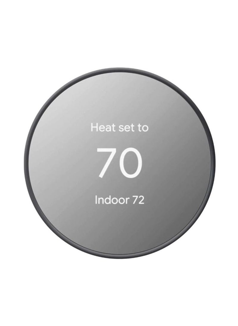 Google Nest 4th Gen Programmable Smart Wi-Fi Thermostat for Home GA02081-US – Charcoal  - Image 1