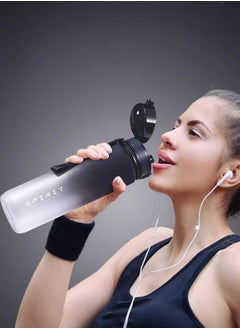 ShebSheb Large Capacity Water Bottle, Leakproof Sports Water Bottles with Time Marker,for Gym, Travel, Home, School, Office  - Image 2