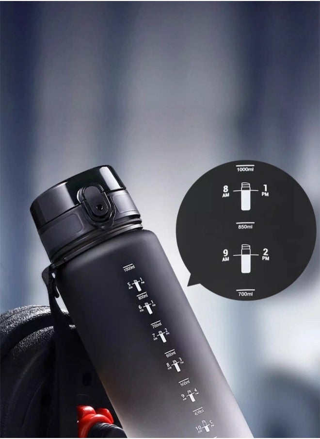 ShebSheb Large Capacity Water Bottle, Leakproof Sports Water Bottles with Time Marker,for Gym, Travel, Home, School, Office  - Image 4