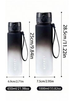 ShebSheb Large Capacity Water Bottle, Leakproof Sports Water Bottles with Time Marker,for Gym, Travel, Home, School, Office  - Image 5