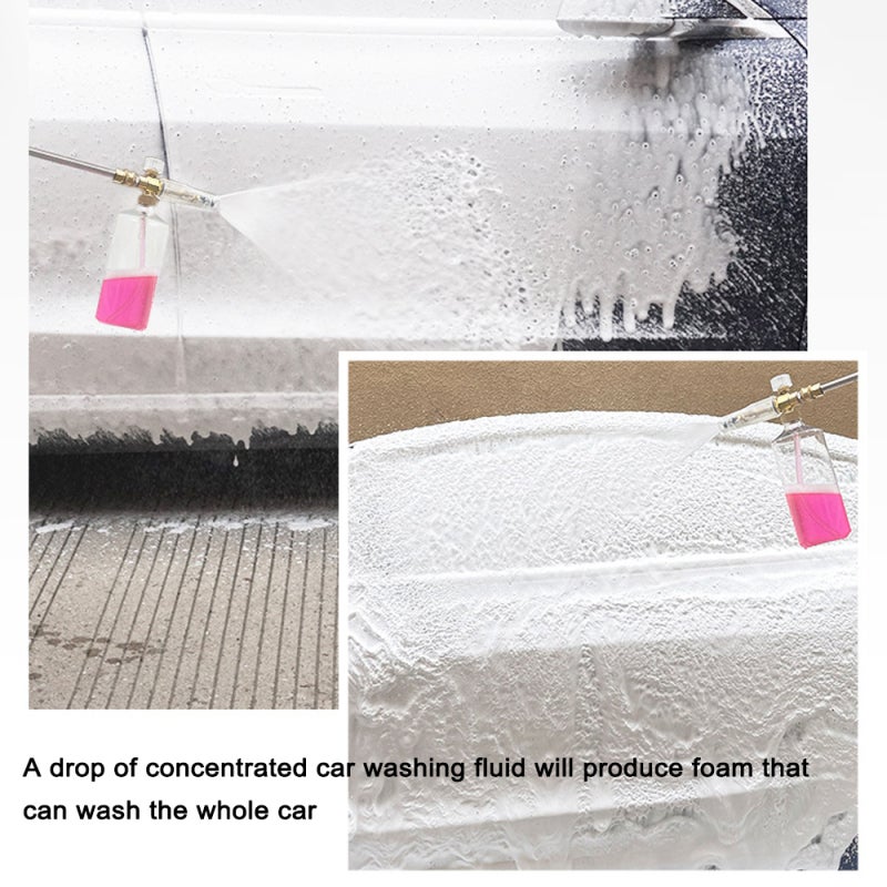 Car Cleaning Foam Washer: 1 Transparent Bottle With Scale, All Copper Corrosion-resistant Head - High-efficiency Dense Foam Producer, Wide Spraying Range for Car Washing Enthusiasts - Image 3