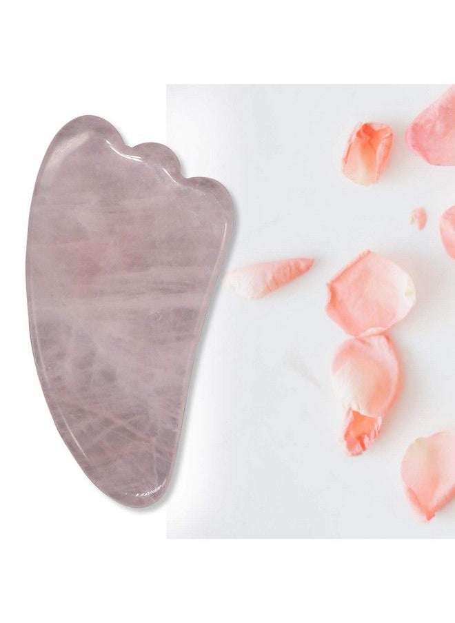 Gsbld72 Gua Sha Scraping Massage Tool For Facial Glow Blood Circulation Natural Jade Stone Removes Toxins Prevents Wrinkles Boost Radiance Of Complexion (1 Pc Light Pink)