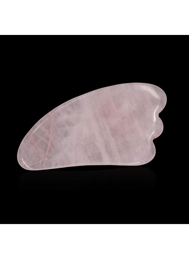 Gsbld72 Gua Sha Scraping Massage Tool For Facial Glow Blood Circulation Natural Jade Stone Removes Toxins Prevents Wrinkles Boost Radiance Of Complexion (1 Pc Light Pink)
