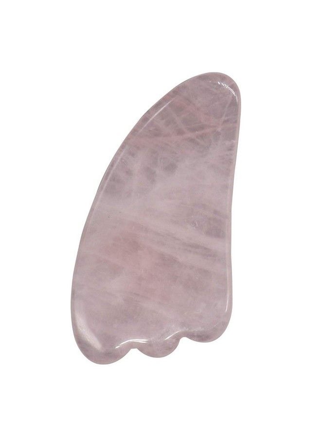 Gsbld72 Gua Sha Scraping Massage Tool For Facial Glow Blood Circulation Natural Jade Stone Removes Toxins Prevents Wrinkles Boost Radiance Of Complexion (1 Pc Light Pink)