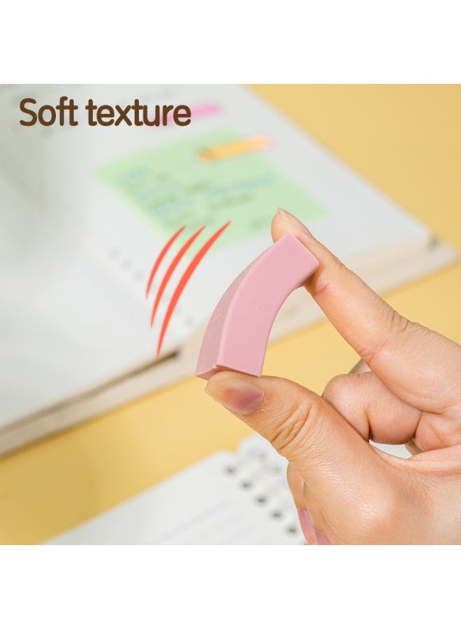 Deli ممحاة مستطيلة الشكل Deli EH01200 PVC باللون الوردي/الأزرق/الأصفر مجموعة 45 قطعة/صندوق عرض – مثالية للمدرسة أو المكتب أو استخدام الامتحانات - Image 4