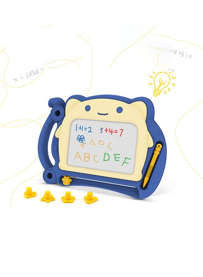 هاف دريم لوحة رسم مغناطيسية للأطفال، لوحة كتابة جرافيتي ملونة قابلة للمسح للأطفال - أزرق - Image 1