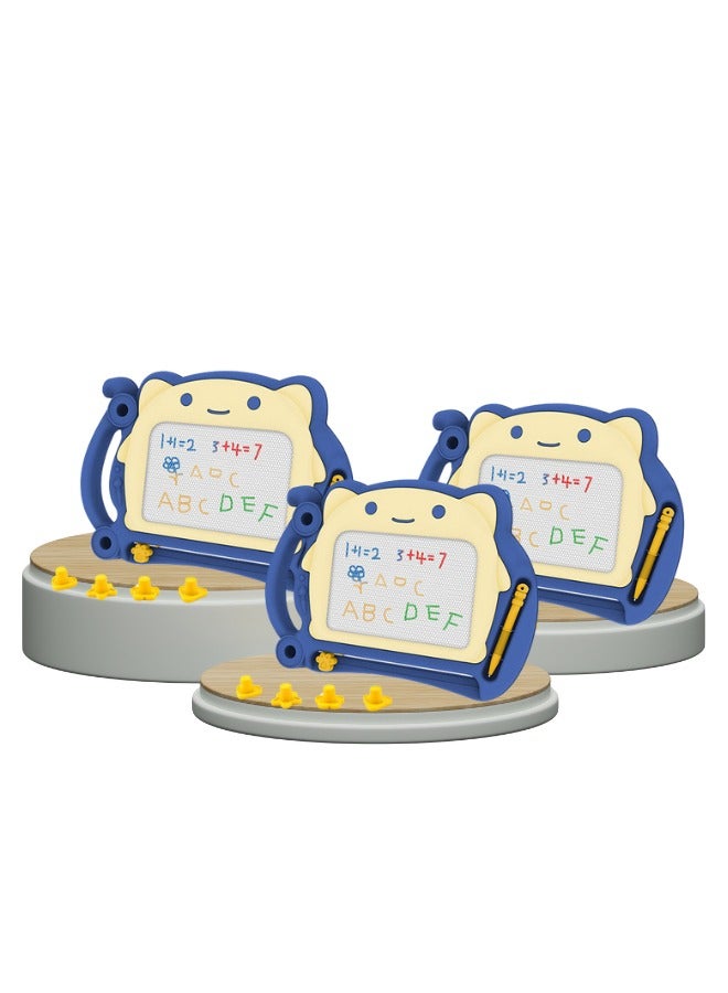 هاف دريم لوحة رسم مغناطيسية للأطفال، لوحة كتابة جرافيتي ملونة قابلة للمسح للأطفال - أزرق - Image 5