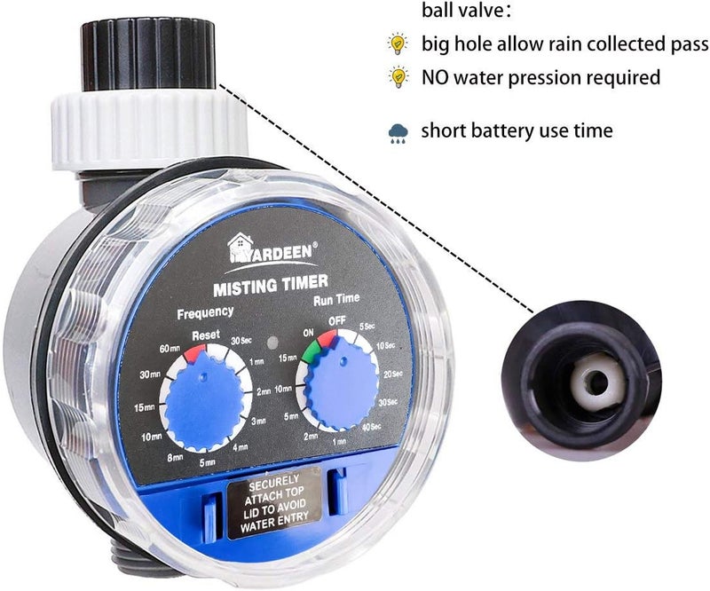 Yardeen Water Hose Timer fogging Seconds Watering Automatic Electronic Water Timer Home Garden Controller - Image 2