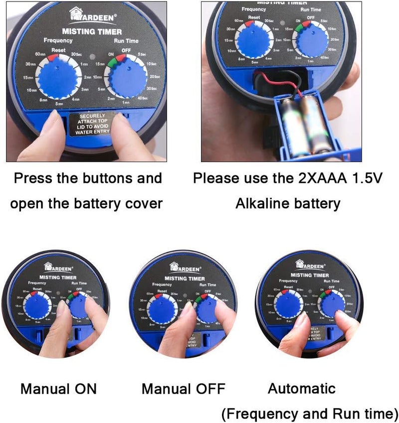 Yardeen Water Hose Timer fogging Seconds Watering Automatic Electronic Water Timer Home Garden Controller - Image 4